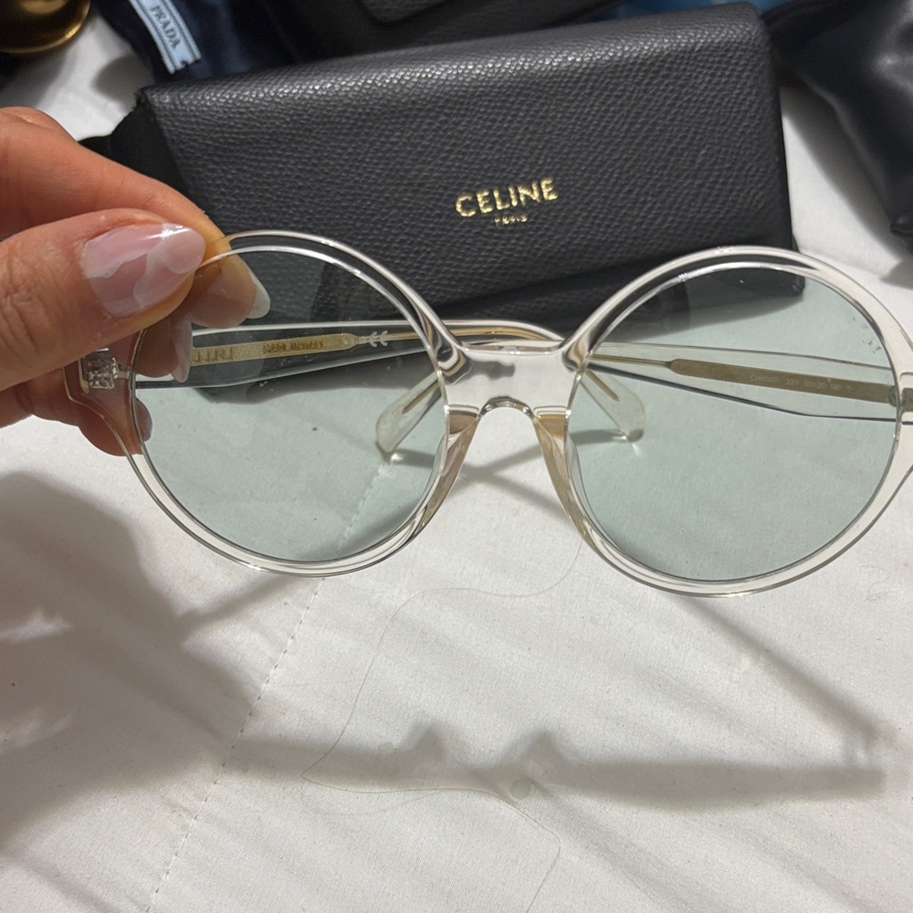 Celine Women's Transparent Round Sunglasses